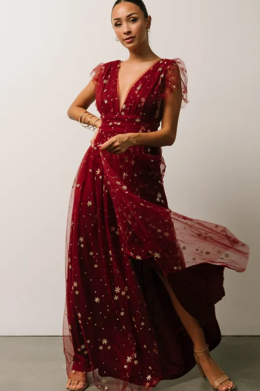 Online Nova Shimmer Maxi Dress | tulle styles