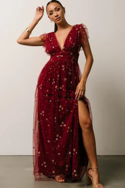 Online Nova Shimmer Maxi Dress | tulle styles