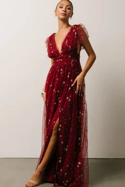 Online Nova Shimmer Maxi Dress | tulle styles