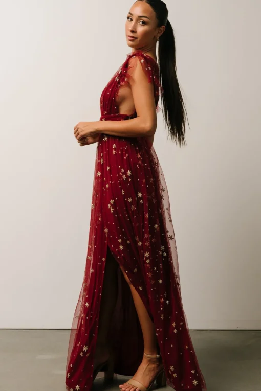 Online Nova Shimmer Maxi Dress | tulle styles