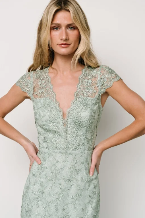 Hot Oriana Embossed Shimmer Midi Dress | embellished + sequined