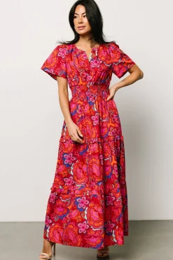 Cheap Palmer Tiered Maxi Dress | bump friendly