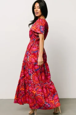 Cheap Palmer Tiered Maxi Dress | bump friendly