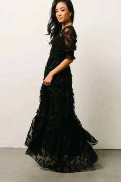Online Paloma Smocked Feather Maxi Dress | bump friendly | WINTER ESSENTIALS
