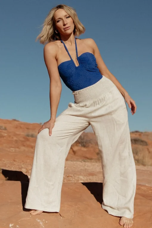 Clearance Parvati Smocked Waist Pants | BOTTOMS | pants