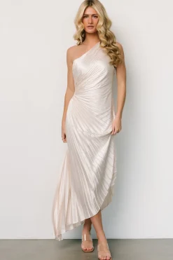 Shop Presley One Shoulder Pleated Dress | maxi dresses | midi dresses