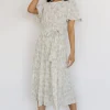 Clearance Prim Pleated Dress | midi dresses