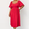 Shop Raquel Back Tie Midi Dress | midi dresses