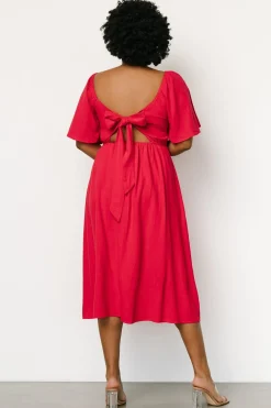 Shop Raquel Back Tie Midi Dress | midi dresses