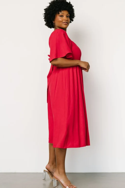 Shop Raquel Back Tie Midi Dress | midi dresses