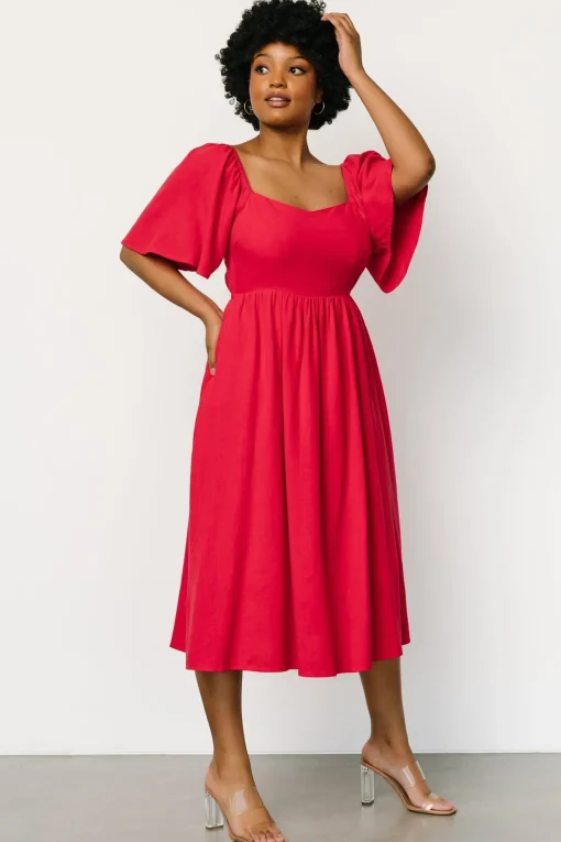 Shop Raquel Back Tie Midi Dress | midi dresses