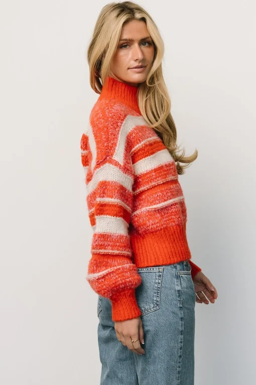 Fashion Robin Striped Knit Sweater | WINTER ESSENTIALS