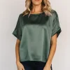 Cheap Rory Satin Top | COMING SOON
