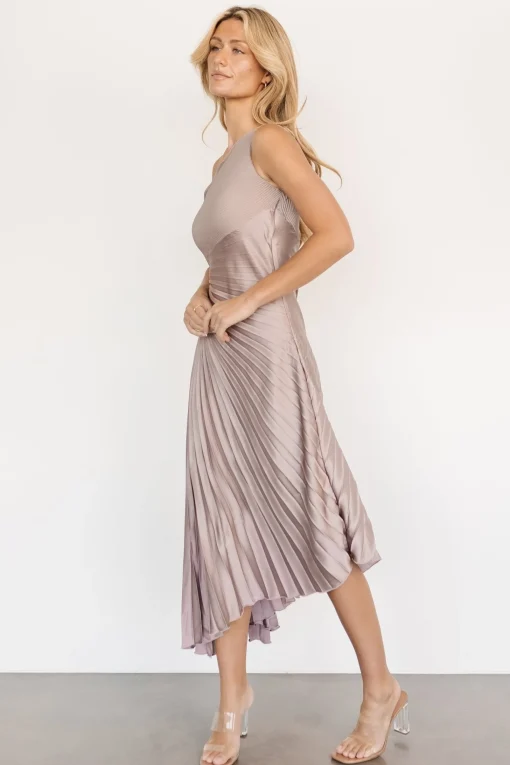 Shop Tasia One Shoulder Pleated Dress | midi dresses