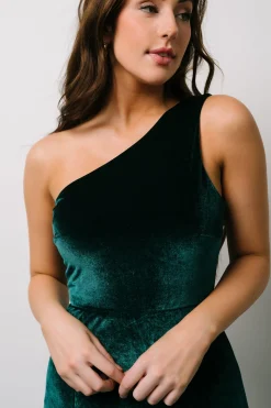 Fashion Tatiana Velvet One Shoulder Maxi Dress | WEDDING SUITE | wedding guest