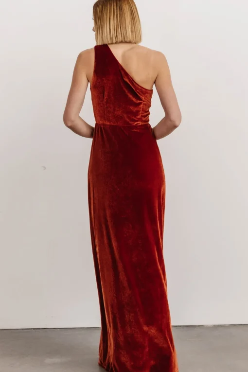 Clearance Tatiana Velvet One Shoulder Maxi Dress | WEDDING SUITE | wedding guest