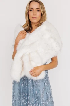 Cheap Valerie Faux Fur Shawl | shawls