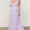 Hot Valora Swiss Dot Tulle Maxi Dress | COMING SOON