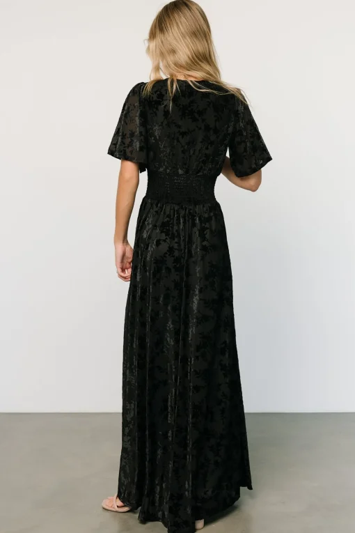 Fashion Veronica Velvet Maxi Dress | bump friendly | EXTENDED SIZING